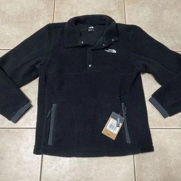 Mens north face sherpa pullover hotsell